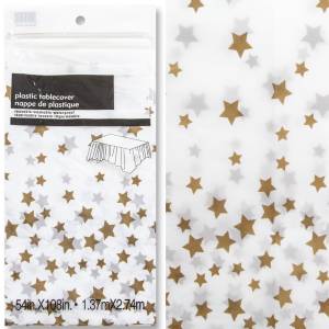 Скатерть "Звезды Золото" 1,3*2,7 м./6012118