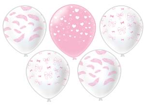 12" Бантики, 3 дизайна 25 шт (Тайланд) / ч56923