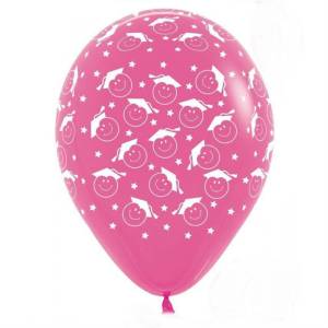 Смайл Выпускник, ассорти пастель 12" (Колумбия)