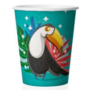 Стакан "Милый тукан" бирюзовый 250 мл 6 шт./77190