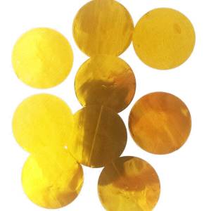 Конфетти для шаров "Круг золото" d=4см., 50 гр.