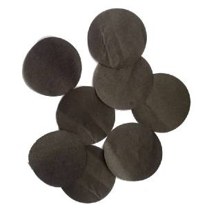 Конфетти для шаров "Круг черный" d=4,2 см., 50 гр.