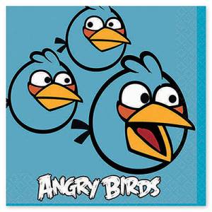 Салфетки бумажные "Angry Birds" 25 см.