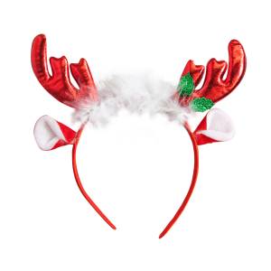 Ободок Оленьи рожки, Красный/6230809