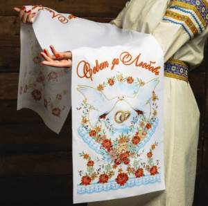 Рушник Хлеб-соль Розы 150*36 см / 1161723