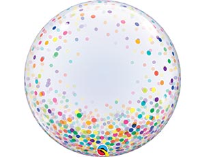 Bubble Deco 20" Конфетти разноцветное (Qualatex) /1202-2752