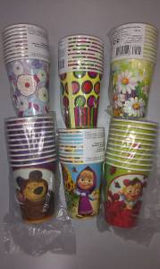 Стаканы бумажные "Арт-Дизайн" 200 мл. (10 шт.)