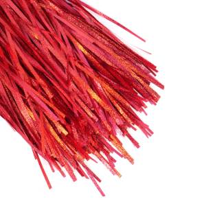 Дождик КРАСНЫЙ с тиснением 0,2*1,5м./ч22205