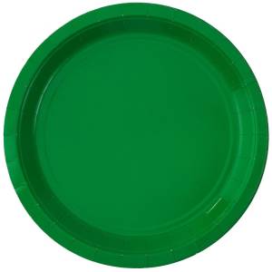 Тарелка зеленая 23 см. 6 шт. 1502-6208