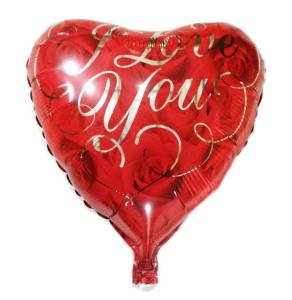 18" Сердце ILY розы красное / Китай