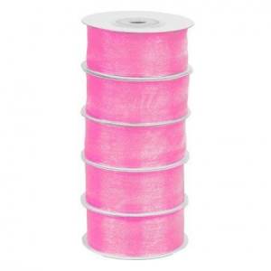 Лента Шифон 2,5 см.*22,85 м. Светло-розовая / 4887103