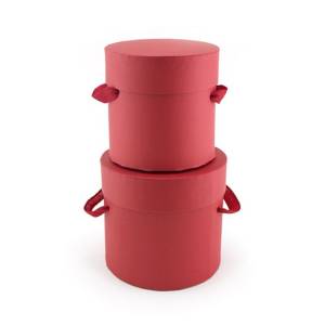 Коробка 12*10,5 см "Романтичный мини" красный цилиндр