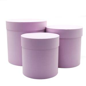 Коробка цилиндр 22*22 см. Розовый/ FUT0089Р