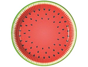 Тарелка  "Арбуз" 23 см. 8 шт./1502-3207