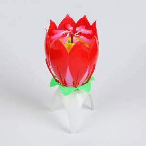 Свеча д/торта музыкальная "Цветок" 2385922