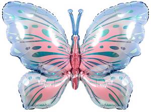 40" Воздушная бабочка голубой/розовый / Китай 26703