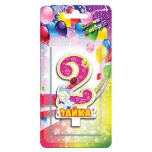 Свеча д/т на "Комплимент 2 Зайка"