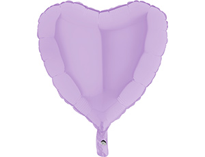 18" Сердце матово-сиреневое (Grabo)/1204-0883  180M02L