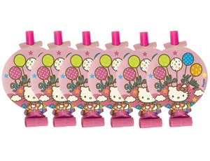 Язычок-гудок c карточкой "Hello Kitty" 8 шт.