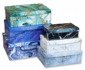 Коробка 27*17.5*9.5 см "Мраморная сказка"
