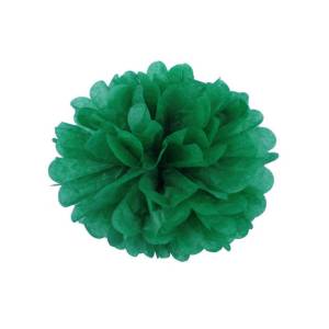 Помпон из бумаги 45 см (изумруд)