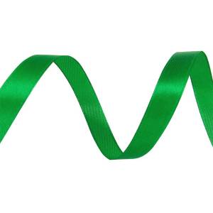 Лента атлас зеленый 7 мм*22,85 м / 07054