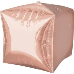 15" 3D КУБ Б/РИС  розовое золото /1209-0193