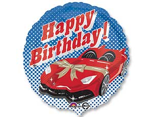 Шар 18" HB Спорткар (Анаграм) / 1202-2154