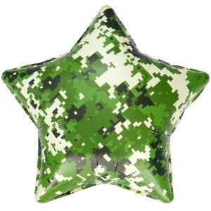 18" Звезда, Пиксели, Камуфляж / Китай 27758