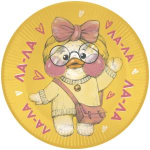 Тарелка  "Ла-ла-Уточка" 9 дюйм/23 см. 6 шт. / 77405