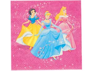 Салфетки бумажные "Принцессы"