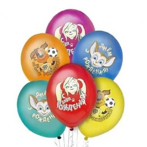 ДР Барбоскины 3 цв. 14" 1103-1494