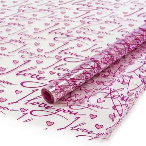 Пленка упаков LoveStory Малиновый/Розовый /70см*8м 73133