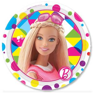 Тарелка  "Барби" 17 см. 8 шт.