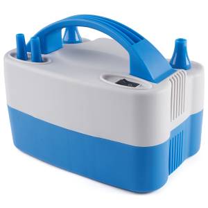 Компрессор Stermay Basic, 2 нажимных клапана надува Серый/Синий /НТ508S