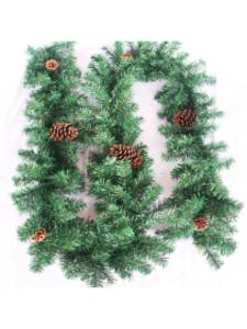 Гирлянда хвойная с шишками 3 м. 300 веток (НГУ-5553)