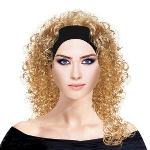 Парик "Кудрявый с повязкой" Блондинка /211-М
