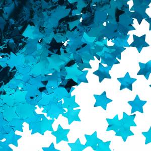 Конфетти фольга Звезда голубой металлик 2,5 см 50 гр./ 6015359