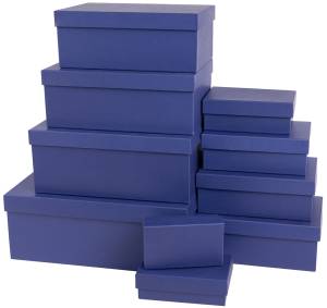 Коробка 15*9*6 см. темно-синий / 2050961