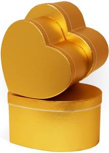 Коробка "Сердце Золото" 19*15*11 см 