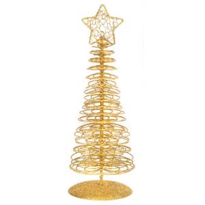 Елка металл золотая 30 см. (Ч22702)