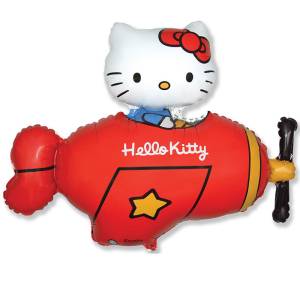 МИНИ Hello Kitty самолет красный