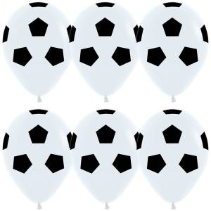 12" Футбольный мяч, белый пастель (Китай / 25 шт 613011