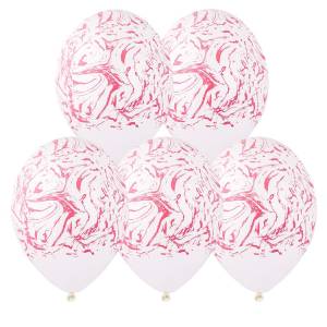 Мрамор белый/розовый 14" 1103-3085