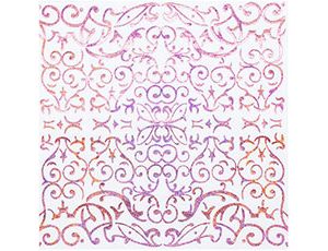 Салфетка гологр розовая 33см 6шт 1502-4087