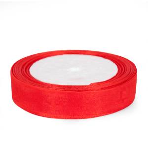 Лента Органза 1.2 см.*22.85 м Красный / О121026
