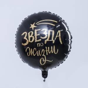18" Круг "Звезда по жизни" черный (Россия)/4995906