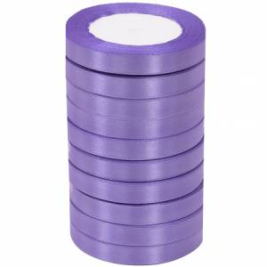 Лента атлас сиреневая 12 мм*22,85 м в уп. (10 шт.) / 88017654