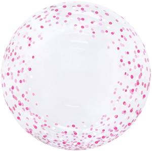 Bubble Deco 20" Конфетти розовое (Китай) /5102031