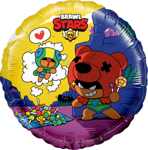 18" Круг, Brawl Stars, Леон и Нита, №4 (Россия) /501513    1202-3705